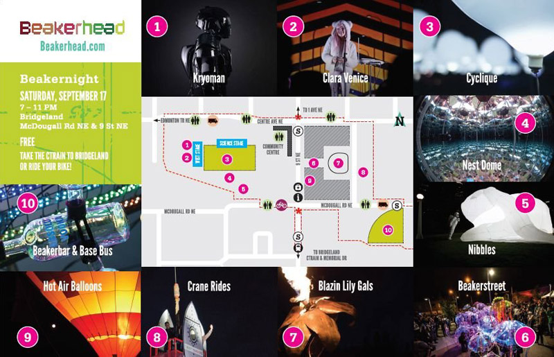 Want to plan your Beakernight? Start with this handy map | Image: Courtesy of Beakerhead