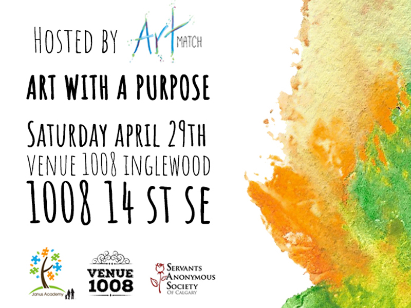 Poster for ArtMatch's Art with a Purpose