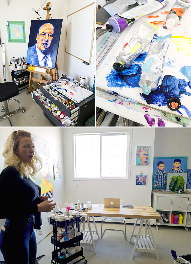 Anna Hall shows off her studio in Voltage Creative’s new space