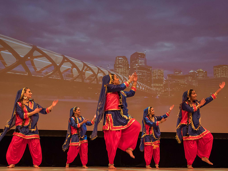 Kala Bhavan of Calgary on stage in Our Canada, Our Story 