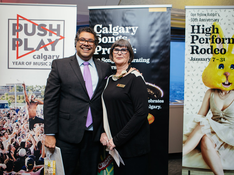 Mayor Naheed Nenshi and Ann Connors launch the 2016 High Performance Rodeo and Calgary’s Year of Music
