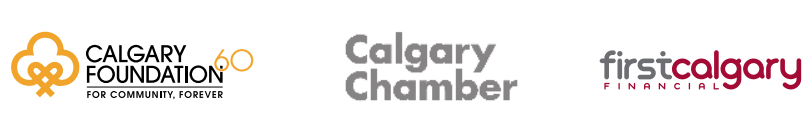 Calgary Foundation, Calgary Chamber, First Calgary Financial logos