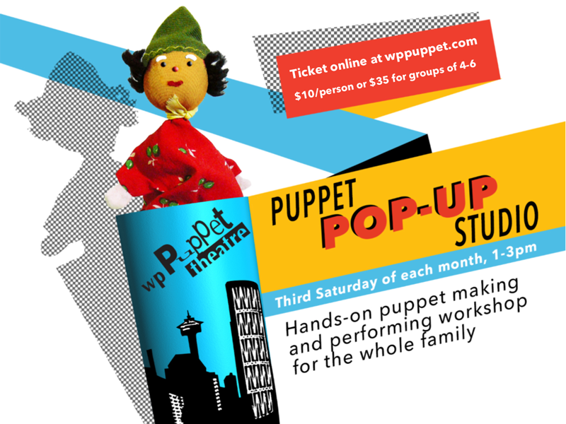Poster for Puppet Pop-Up Studio