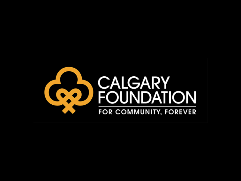Calgary Foundation logo on black background