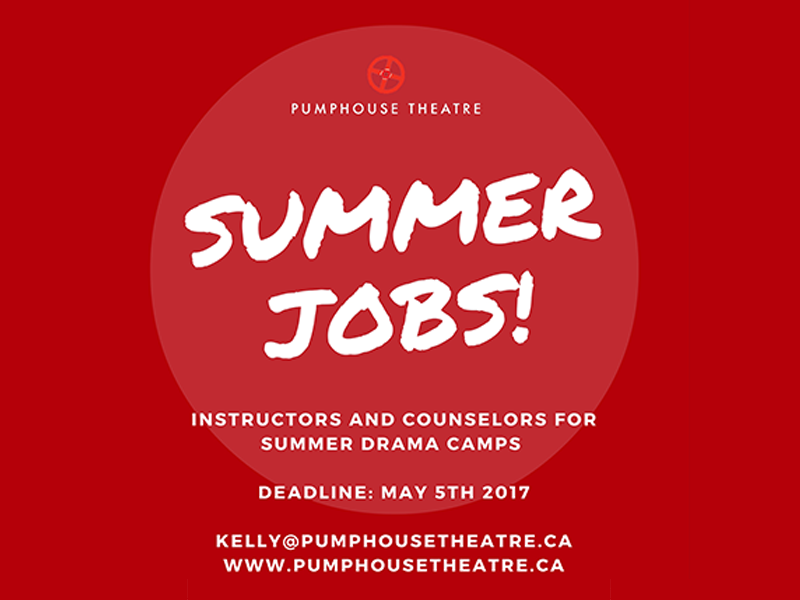 Drama Camp Instructors Pumphouse Theatre