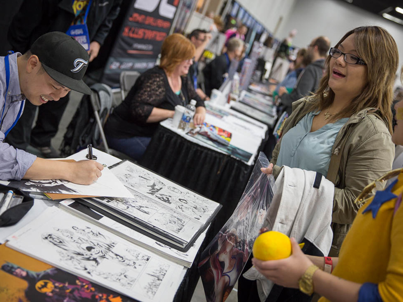 Artists meet fans at the Calgary Expo