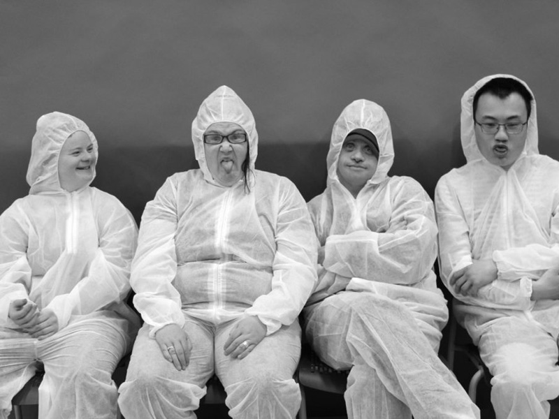Karin H., Jennifer Stewart, James Silcock, and Spencer Choy in Ground Control to Major Tom