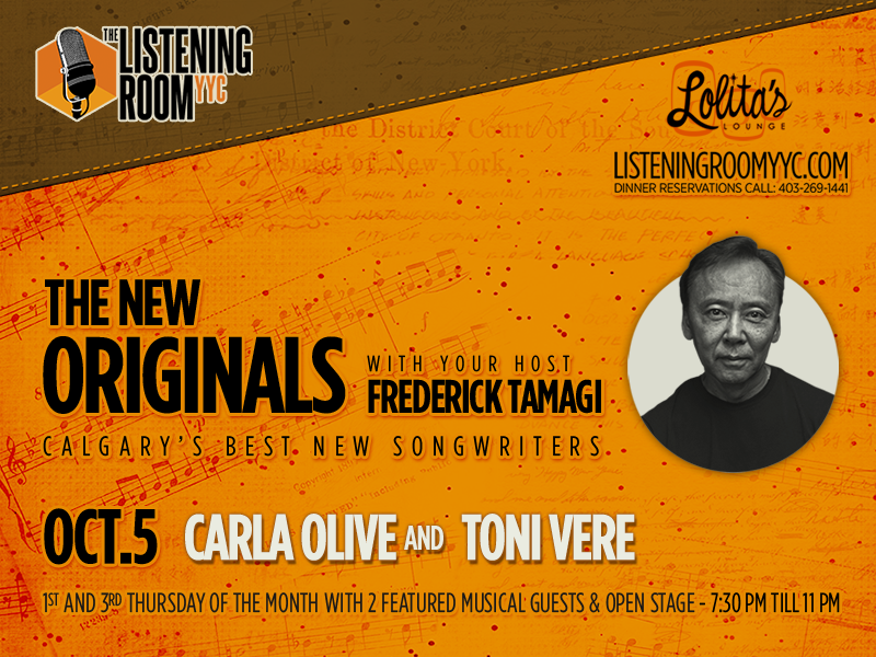 The Listening Room YYC Presents The New Originals Carla Olive and Toni Vere