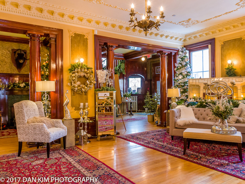 Chantel Snyder's seasonal design in the Drawing Room at Lougheed House