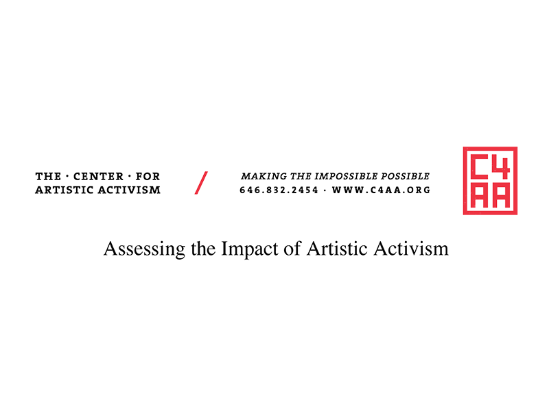 Assessing the Impact of Artistic Activism cover