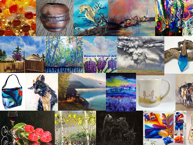 Beacon Original Art Annual Spring Art Exhibition & Sale Collage