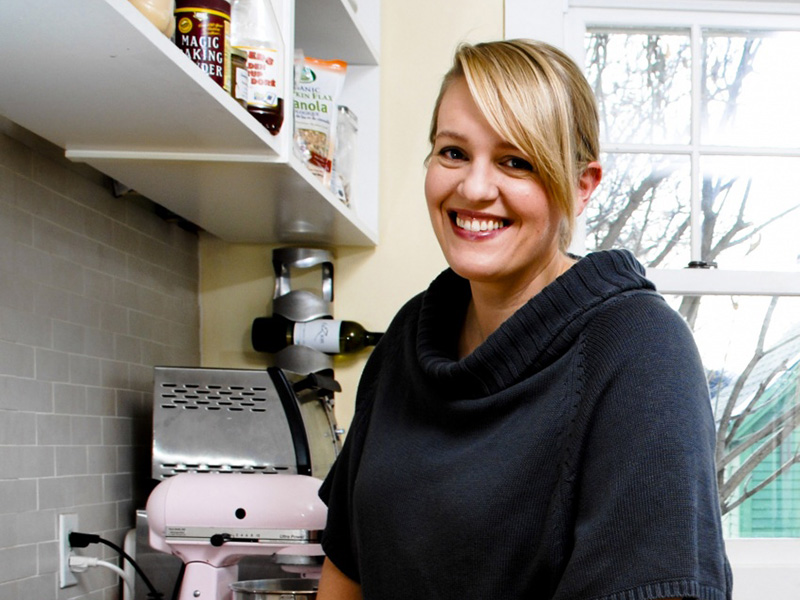 Photo of Julie Van Rosendaal in a kitchen