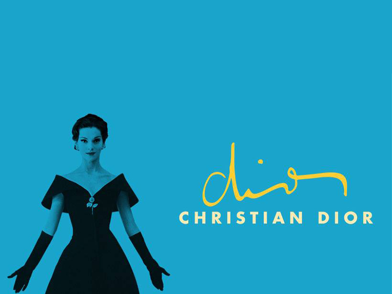 A poster for Christian Dior at Glenbow