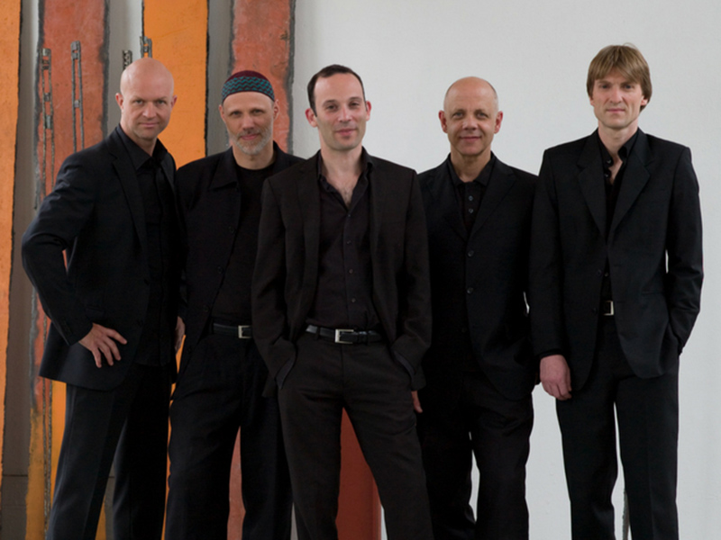 A promotional photo of the Kolsimcha Quintet