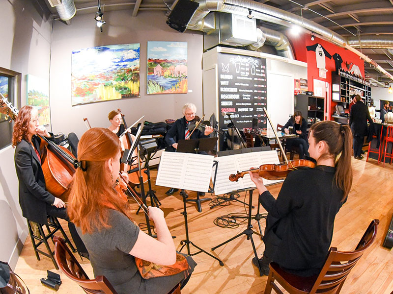 Kensington Sinfonia performs in the Village Brewery Taproom for Village Sessions