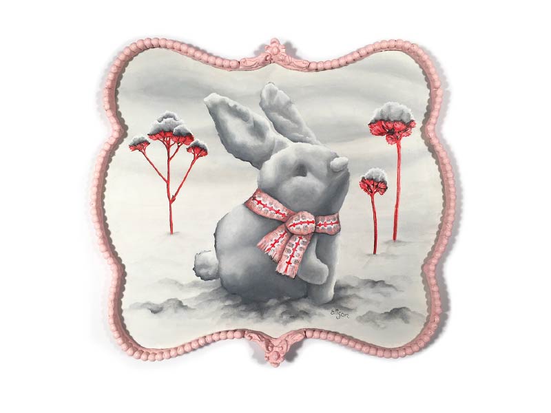Alison Frank snow bunny artwork