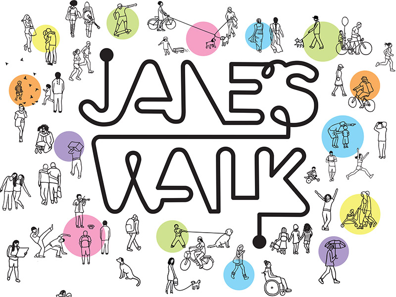 A graphic for Jane's Walk Calgary