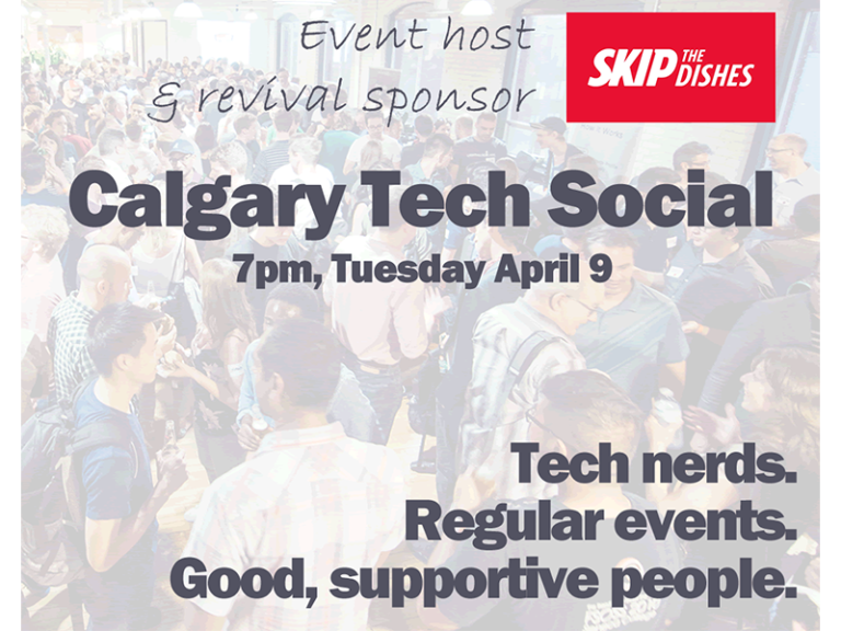 Info for the upcomh Calgary Tech Social
