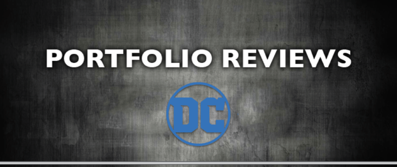 A graphic that says DC Portfolio Reviews