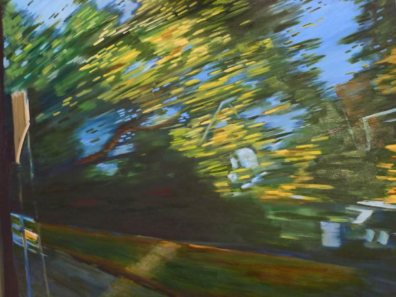 Painting of Trees in movement by Tatianna O'Donnell
