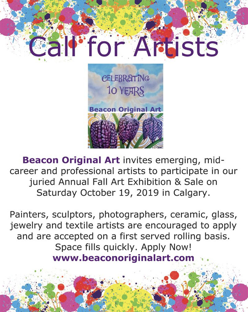 A poster for Beacon Original Art's call for artists