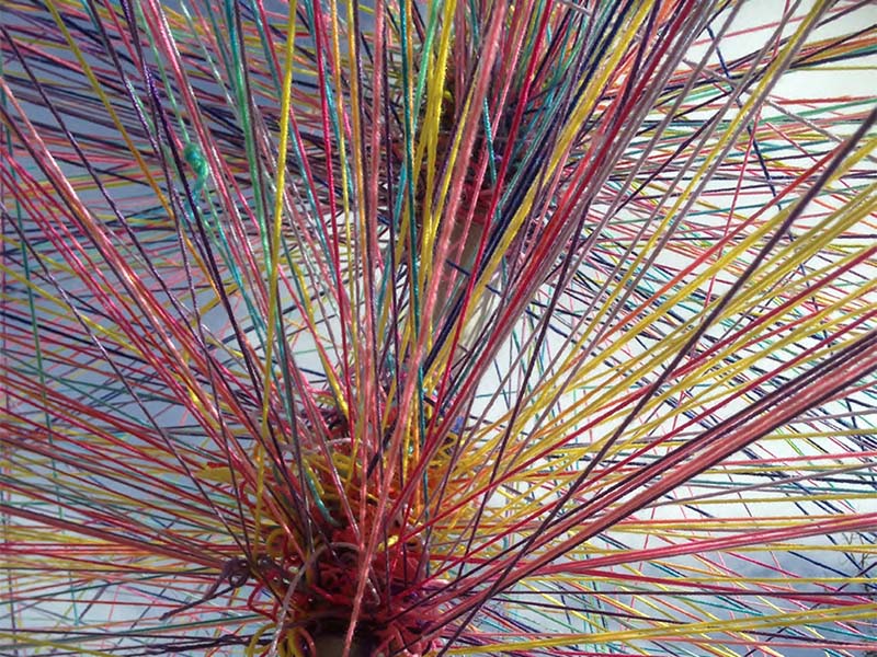 A string art installation at Empathy Week