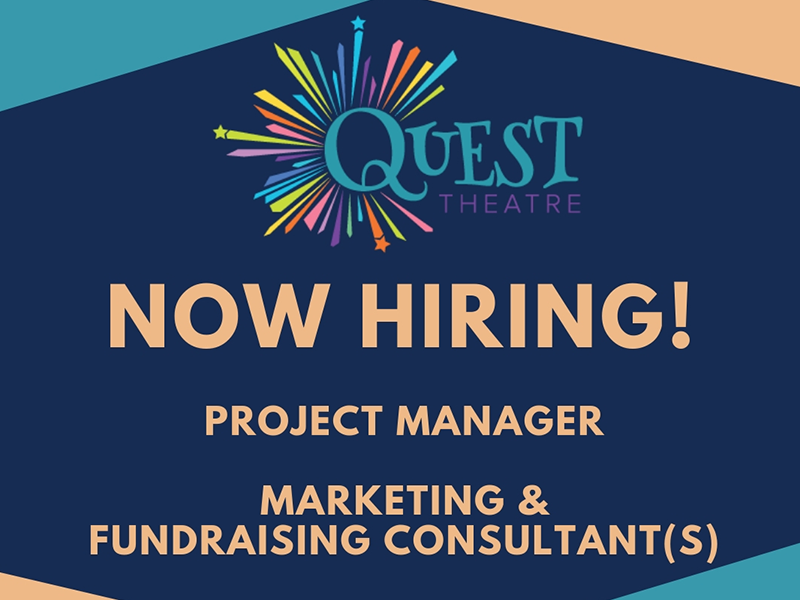 Quest Theatre branding and info for Positions