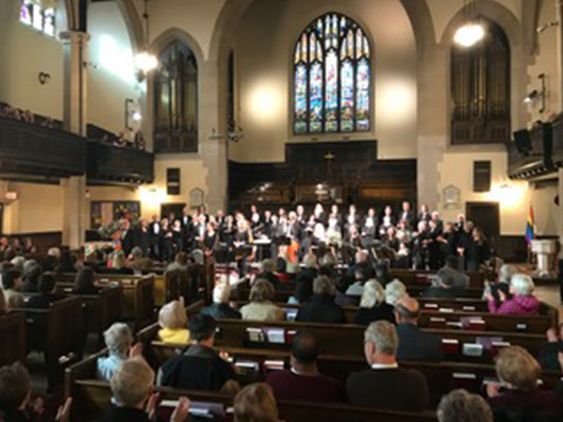 Calgary Bach Choir performing