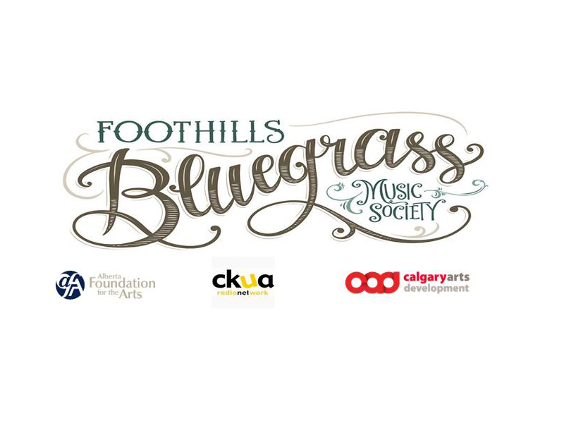 A promotional graphic for the Foothills Bluegrass Music Society