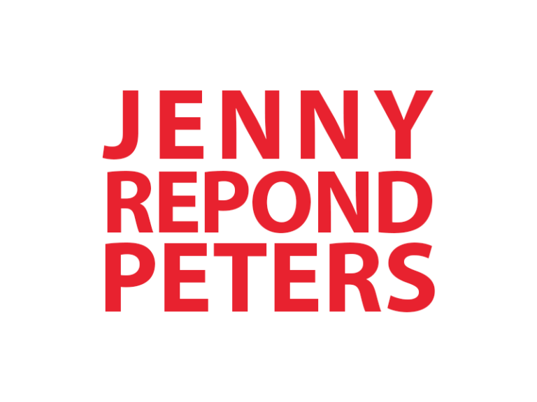 A graphic that says Jenny Repond Peters