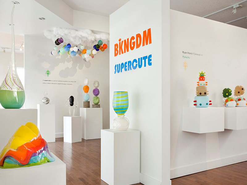 A photo of an exhibit by the Bee Kingdom at the Ruberto Ostberg Gallery