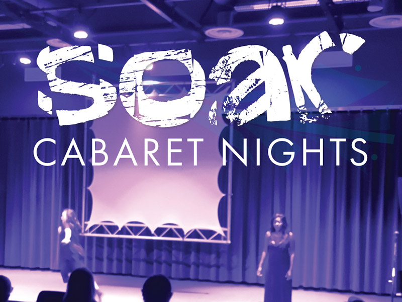 A graphic for Soar Cabaret Nights in Lethbridge