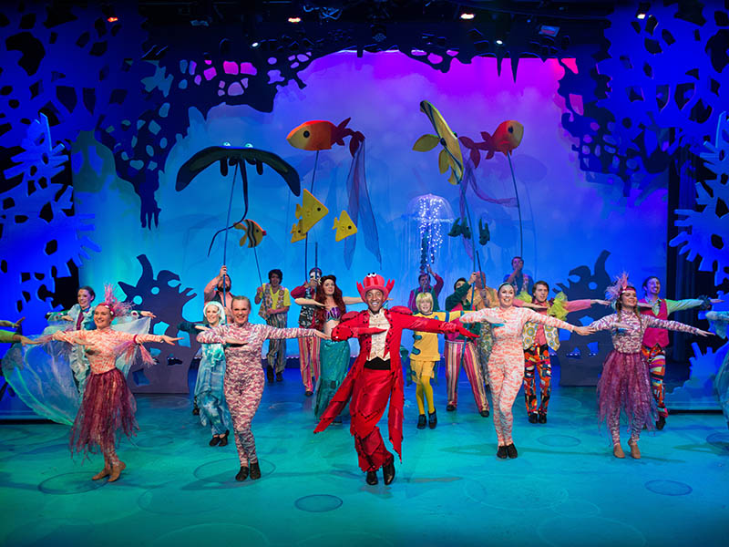 The cast of StoryBook Theatre's production of The Little Mermaid