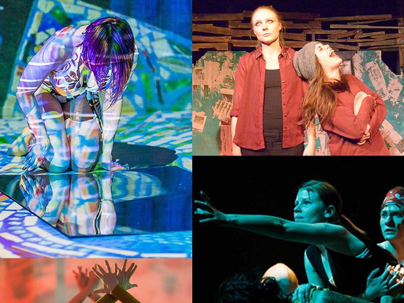 A collage of performances by Theatre Encounter