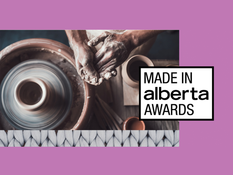 A graphic promoting the Made in Alberta Awards