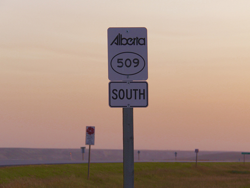 A photo of Alberta Highway 509
