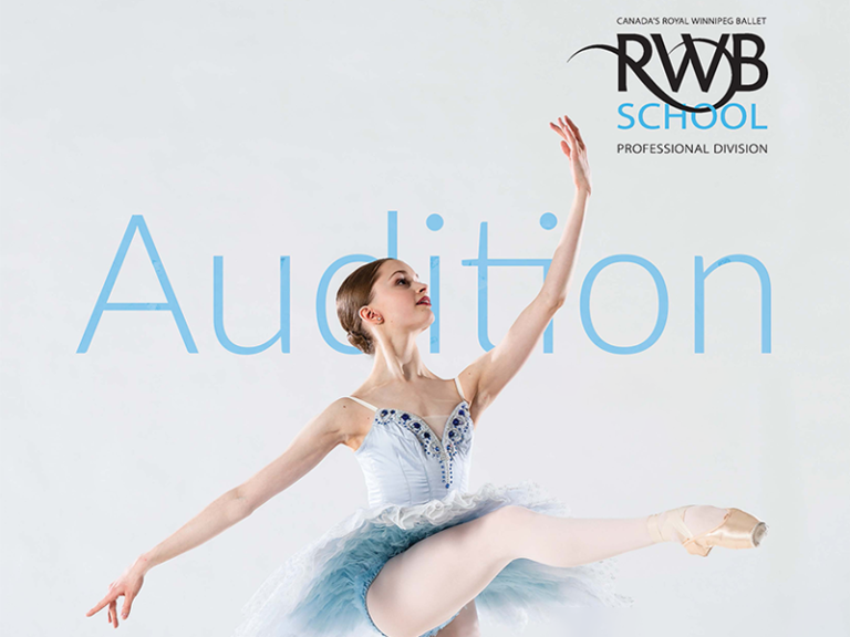 Royal Winnipeg Ballet School Audition Tour logo