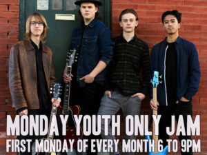 A poster for the October Youth Jam at The Blues Can