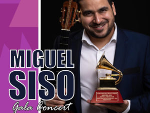 A graphic promoting the Venezuelan Culture Days Gala Concert featuring Miguel Siso