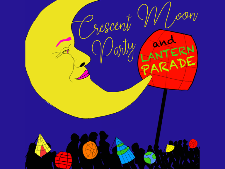 Crescent Moon & Lantern Party poster