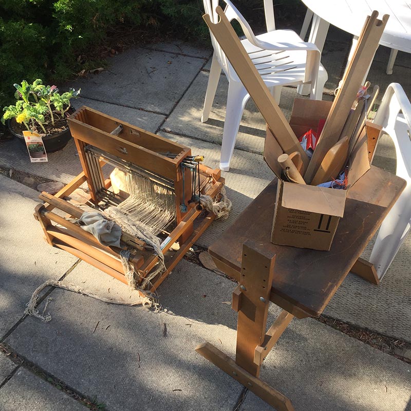 A photo of loom cleaning