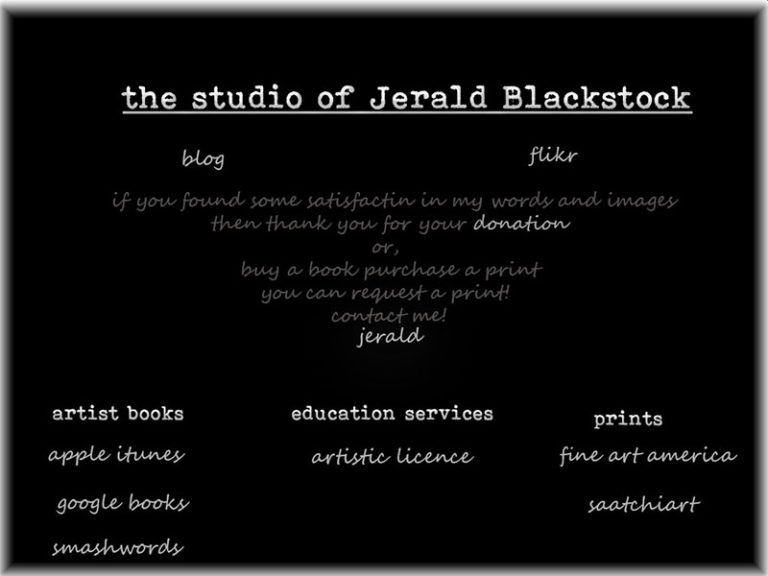 The studio of Jerald Blackstock