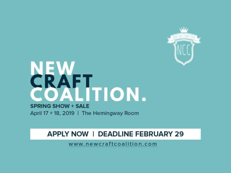 Apply now to the New Craft Coalition Spring Show Sale