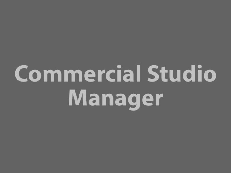 Commercial Studio Manager graphic