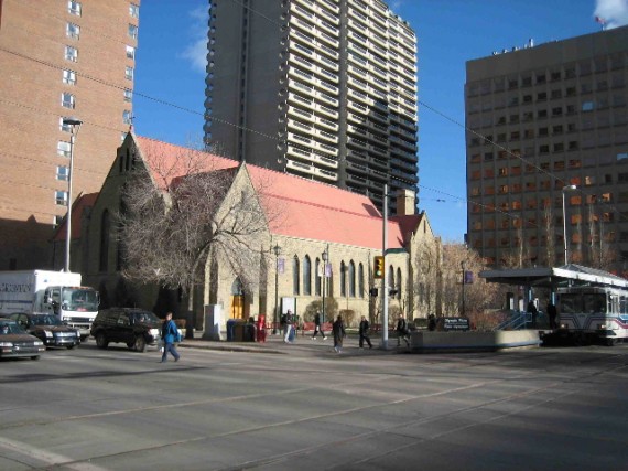 An old image of downtown calgary