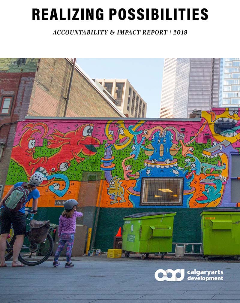 The cover of the Accountability & Impact Report 2019