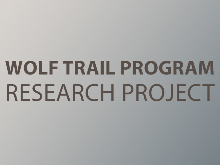 Wolf Trail Program Research Project graphic