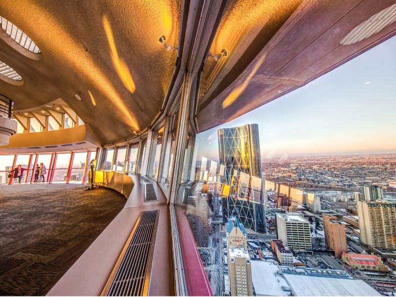 Image of Calgary Tower observation deck