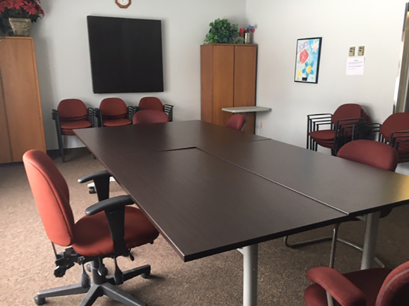 An image of Parkland Community Association's boardroom
