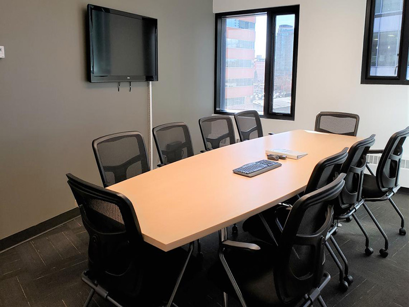 Image of a boardroom at University of Calgary's Downtown Campus